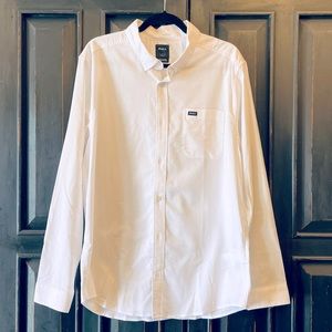 NWOT RVCA Men's Slim Fit Long Sleeve Button Up Shirt